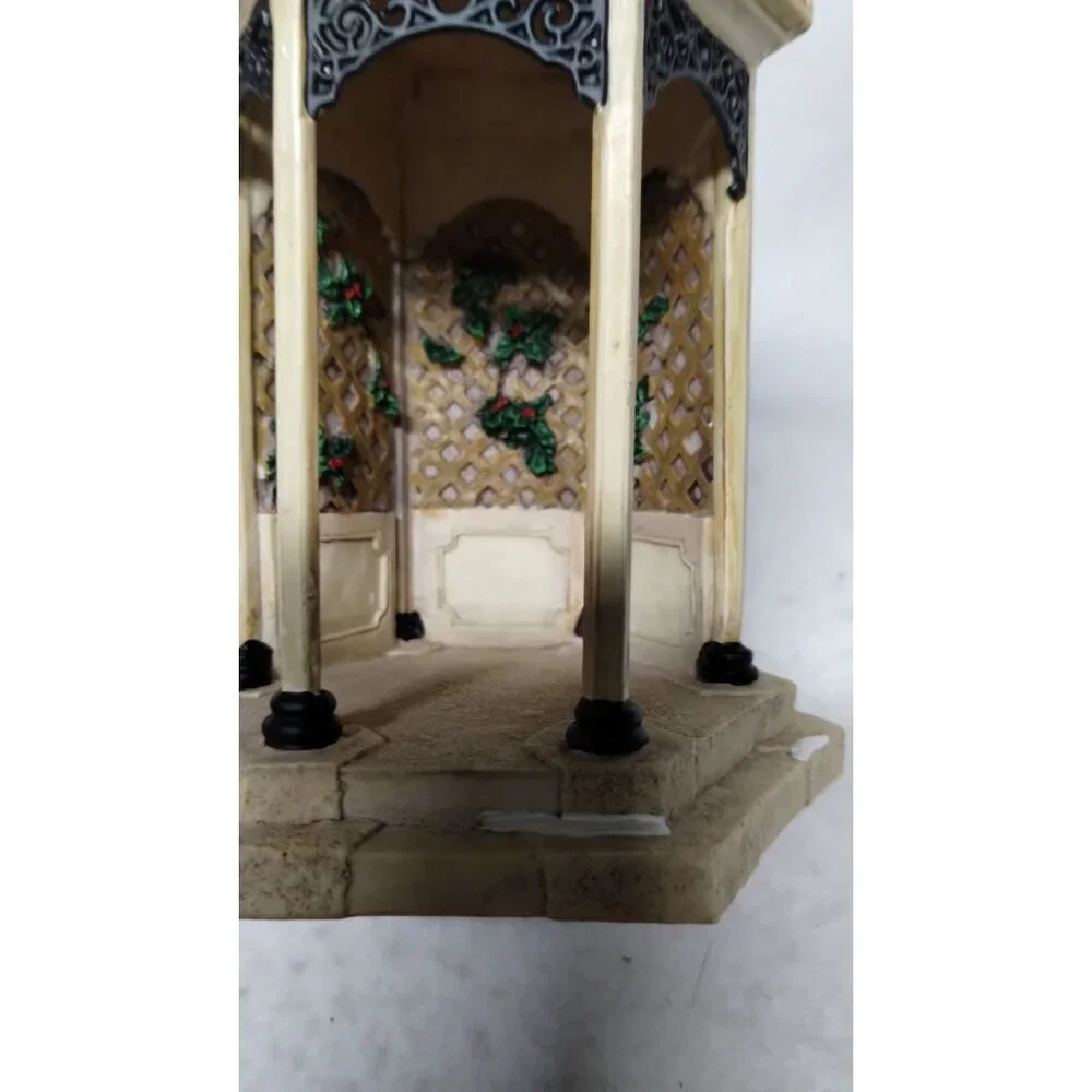 Department 56 Village Gazebo Christmas Decor 6.5 in Collectible Holiday Figurine